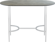 White Arc Bar Table - Oblong